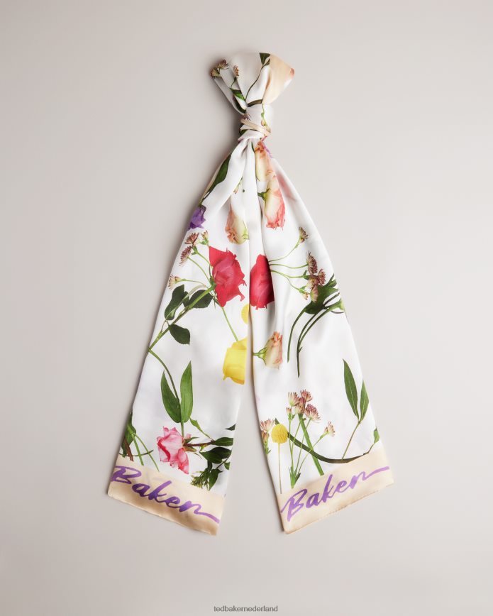 Ted Baker Bettyye lange sjaal met bloemenprint ecru accessoires vrouwen 6R02N978 Ted Baker Bettyye lange sjaal met bloemenprint ecru accessoires vrouwen 6R02N978