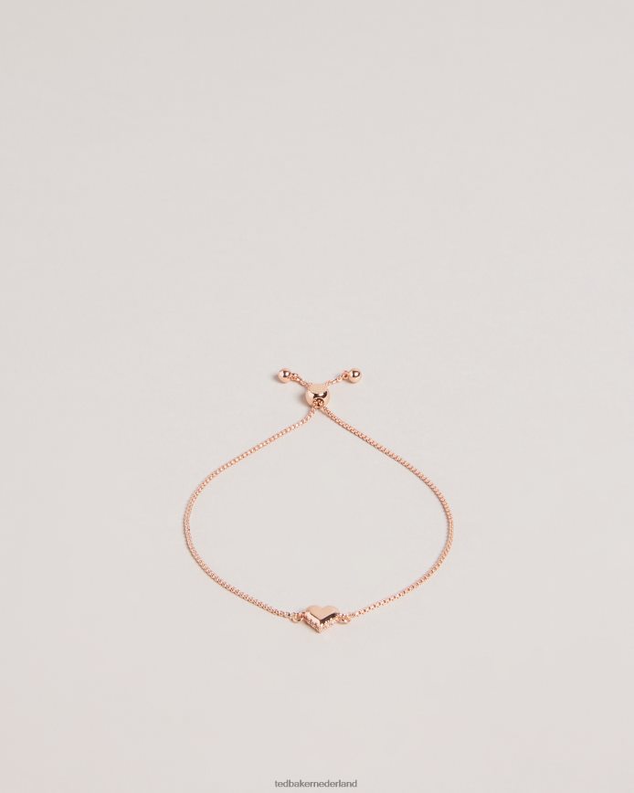 Ted Baker Sarsah sprankelende hart-trekkoordarmband roségouden kleur juwelen vrouwen 6R02N979 Ted Baker Sarsah sprankelende hart-trekkoordarmband roségouden kleur juwelen vrouwen 6R02N979