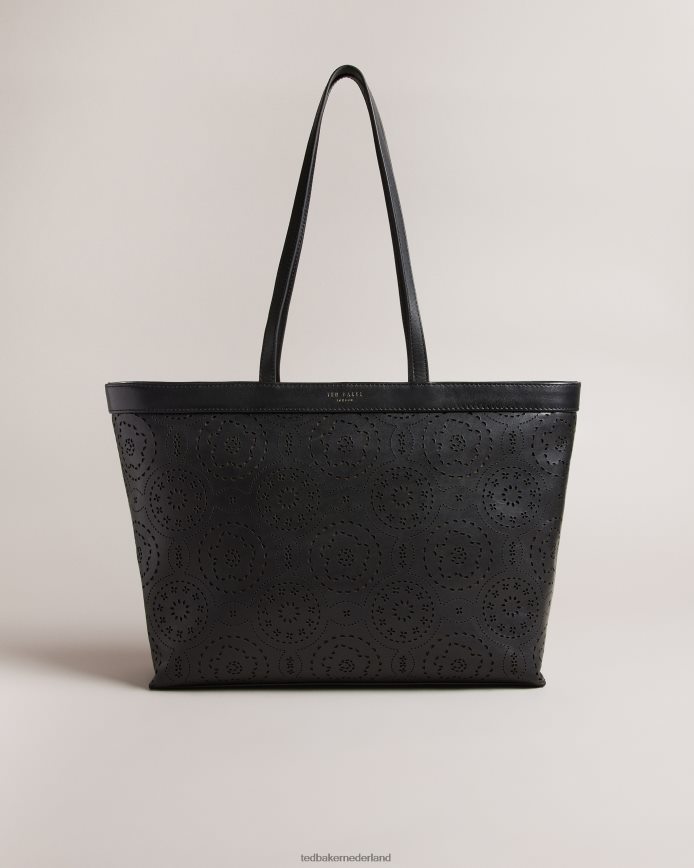 Ted Baker libetie lasergesneden magnolia draagtas zwart Tassen vrouwen 6R02N697 Ted Baker libetie lasergesneden magnolia draagtas zwart Tassen vrouwen 6R02N697